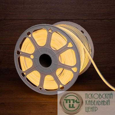 Шнур светодиодный гибкий неон LED SMD 8х16мм 120LED/м теп. бел. (уп.100м) Neon-Night 131-046