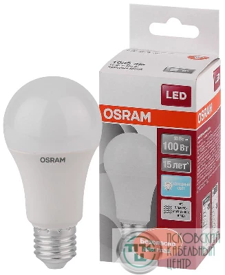 Лампа светодиодная LED STAR CLASSIC A 100 10W/840 10Вт грушевидная 4000К нейтр. бел. E27 1055лм 220-240В матов. пласт. OSRAM 4058075086678