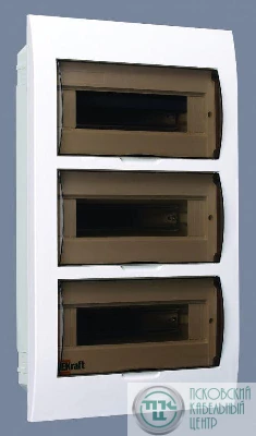 Корпус встраиваемый ЩРВ-П-36 50х36х10 36мод. IP41 пластик. DEKraft 31007DEK