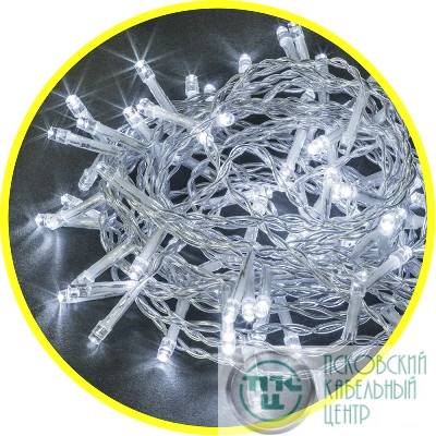 Гирлянда светодиодная 61 808 NGF-S01-100CW-5-6.5m-230-C8-TR-IP20 Navigator 61808