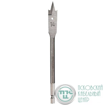 Сверло перовое по дереву 14мм (шестигранный хвостовик) Kranz KR-91-0664