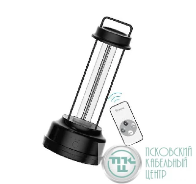 Светильник ультрафиолетовый UVG55W 55Вт для помещений до 60кв.м без озонирования ПДУ в комплекте черн. КОСМОС KOC_UVG55WR