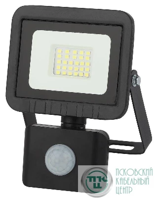 Прожектор уличный LPR-041-2-65K-020 LED 20Вт 6500К 1600лм датчик движ. регулир. 100х130х45 (50/1200) Эра Б0043585