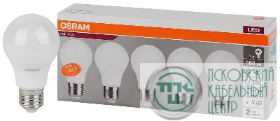 Лампа светодиодная LED Value LVCLA60 7SW/865 230В E27 2х5 RU (уп.5шт) OSRAM 4058075577688