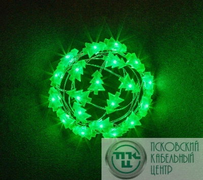 Гирлянда 14 050 NGF-DM002-20G-2AA-зеленые елочки Navigator 14050
