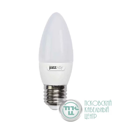 Лампа светодиодная PLED-SP 9Вт C37 свеча 5000К холод. бел. E27 820лм 230В JazzWay 5001954A