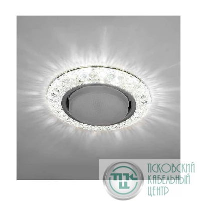 Светильник Emilia LED 53 2 70 декор. огран. полимер. со светодиод. подсвет. GX53 прозр. ИТАЛМАК IT8693