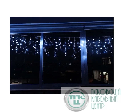 Гирлянда занавес 2.5мх1.1м 200LED с контроллером шнур 3м IP20 тепл. бел. Космос KOC_CUR200LED_W