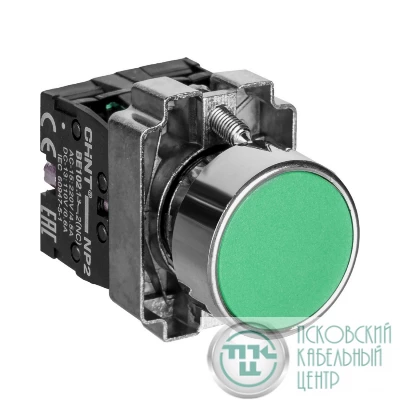 Кнопка управления NP2-BA31 без подсветки зел. 1НО IP40 CHINT 574842