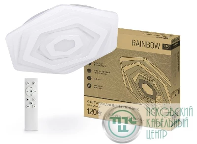 Светильник светодиодный GEO RAINBOW 120Вт 230В 3000-6500К 8400лм 500х50мм с пультом ДУ IN HOME 4690612035802