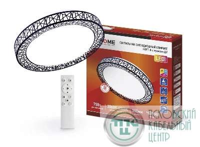 Светильник светодиодный COMFORT Loft-B 75Вт 3000-6500К 6000лм 230В 500х100мм с пультом ДУ IN HOME 4690612035116