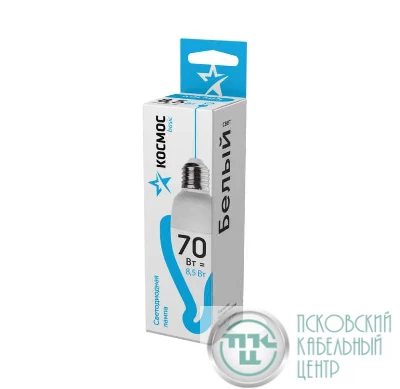 Лампа светодиодная CW 8.5Вт 220В E27 4500К Космос LkecLED8.5wCWE2745