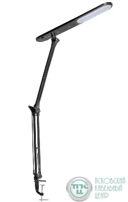 Светильник светодиодный KD-785 C02 настол. струбцина 230В 5Вт 4000К черн. Camelion 12115