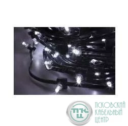 Гирлянда "КЛИП ЛАЙТ" 660LED черн. провод 80Вт 12В IP54 бел. (уп.100м) NEON-NIGHT 325-125