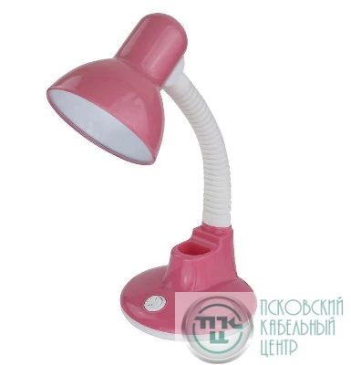 Светильник UF-316 С14 настол. 230В 60Вт роз. Ultraflash 12993