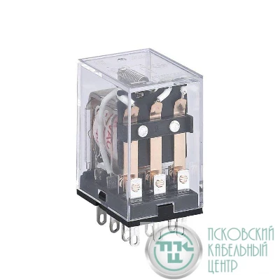 Реле промежуточное JZX-22F(D) 3 конт. с инд. LED 5А 12В DC CHINT 285364