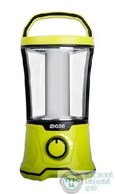 Фонарь кемпинговый AccuF5-L20W-gn 40х0.5Вт SMD 440лм аккумулятор 2000мА.ч 2 режима: 100проц. 2ч/10проц. 13ч индикатор зарядки диммер зел. ФАZА 5015883