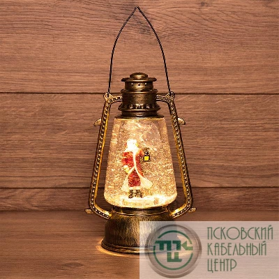 Фонарь декоративный Санта Клаус 1LED тепл. бел. 1.5Вт IP20 эффект снегопада с подсветкой Neon-Night 501-066