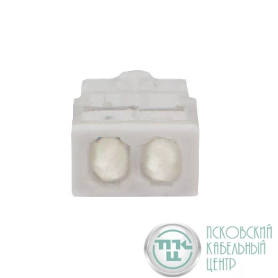 Экспресс-клемма строительно-монтажная СМК 2273-242 2-проводная 0.5-2.5кв.мм с пастой (блист.20шт) Rexant 07-3216-20