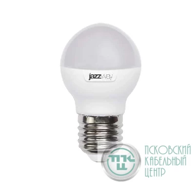 Лампа светодиодная PLED-SP 9Вт G45 шар 5000К холод. бел. E27 820лм 230В JazzWay 2859662A