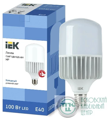 Лампа светодиодная HP 100Вт 230В 6500К E40 IEK LLE-HP-100-230-65-E40