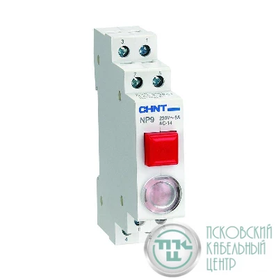 Кнопка модульная NP9-22/2 без подсветки 2НО+2НЗ красн. (R) CHINT 584105