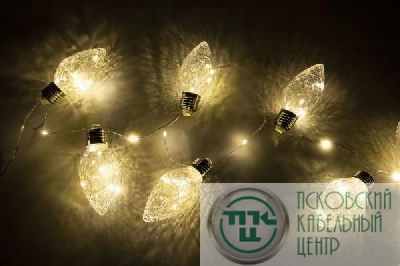 Гирлянда "Ягоды" LDM50WW-BO-BS 50LED 1.5м IP20 0.6Вт 3 ААА батарейки разноцв. SHLights 4690601047441
