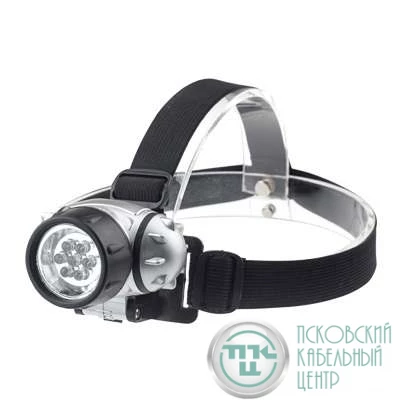 Фонарь налобный HL 04M 7LED 3ААА 4 реж. метал. IN HOME 4690612031804