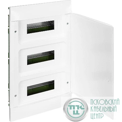 Щиток пластиковый встраиваемый Practibox S (в полые стены) 3х12 бел. дверь Leg 135563