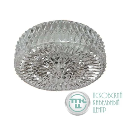 Светильник НПО 22-60-240 "Таблетка 3725" d200 1х60Вт E27 IP20 хрусталь Элетех 1005151159