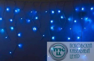 Гирлянда Айсикл "ПЛЕЙ ЛАЙТ" 0.6х4.8м 176LED 11Вт 230В IP44 син.; бел. провод NEON-NIGHT 255-136
