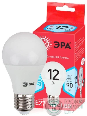 Лампа светодиодная smd А60-12w-840-E27 ECO ЭРА Б0030027
