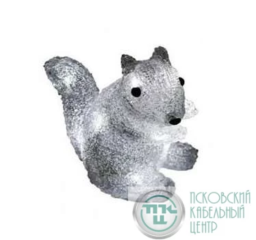 Фигура светодиодная акриловая "Белка" 17.5х12х18см 12LED 0.5Вт 4.5В IP20 элементы питания 3хAAA (не в компл.) Neon-Night 513-341