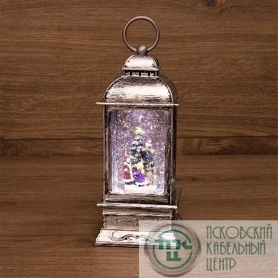 Фонарь декоративный Рождество эффект снегопада и подсветкой бел. Neon-Night 501-065