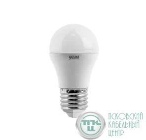 Лампа светодиодная Elementary 6Вт P45 шар 4100К нейтр. бел. E27 450лм GAUSS 53226