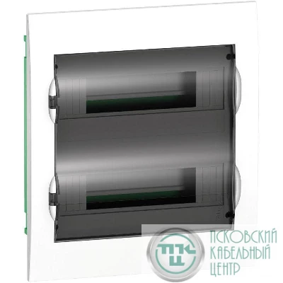 Бокс встраиваемый СП City9 Box 2 ряда 24мод. с прозр. дверцей SE EZ9E212S2FRU