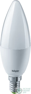 Лампа светодиодная 61 324 NLL-C37-8.5-230-2.7K-E14-FR 8.5Вт свеча матовая 2700К тепл. бел. E14 640лм 176-264В Navigator 61324