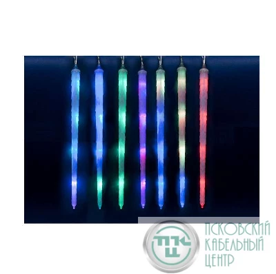 Гирлянда занавес светодиод. ULD-E3005-210/DTK RGB IP44 FROSTED ICICLE UNIEL 11126