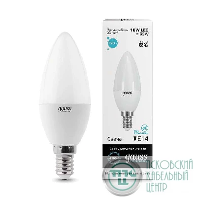 Лампа светодиодная Elementary Candle 10Вт E14 4100К Gauss 33120