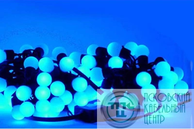 Гирлянда "Шарики" ILDBL050-B-E 2.4см 50  LED.7.5м син. SHLights 4690601041227