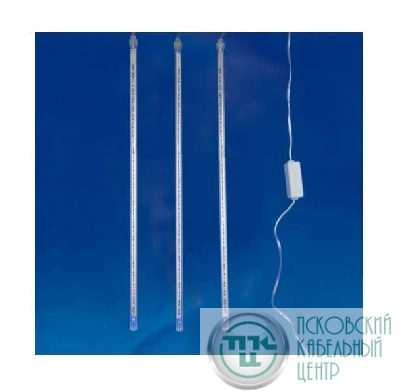 Занавес светодиодный "Радуга-1" ULD-E3104-288/DTK BLUE IP20 RAINBOW-1 31х04м 4 подвеса 288LED син. свет провод прозр. Uniel UL-00001409