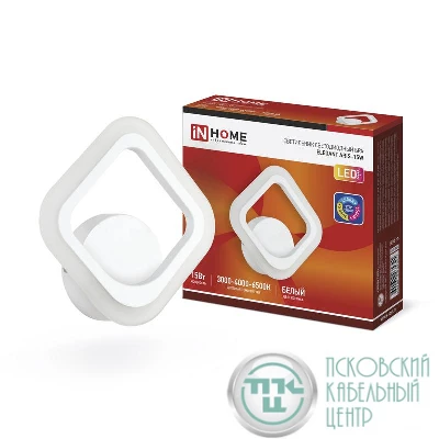 Светильник светодиодный ELEGANT ARIS-15W 15Вт 3000-6500К 1200лм 230В STEP COLOR бел. IN HOME 4690612035321
