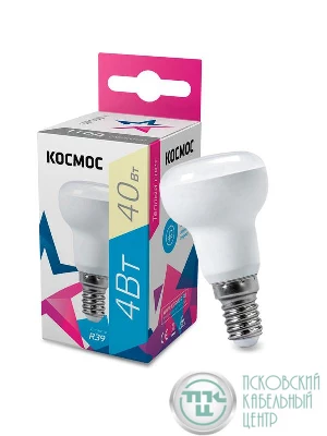 Лампа светодиодная R39 4Вт 220В E14 3000К Космос Lksm_LED4wR39E1430
