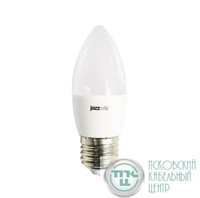 Лампа светодиодная PLED-LX C37 8Вт 5000К E27 JazzWay 5028562