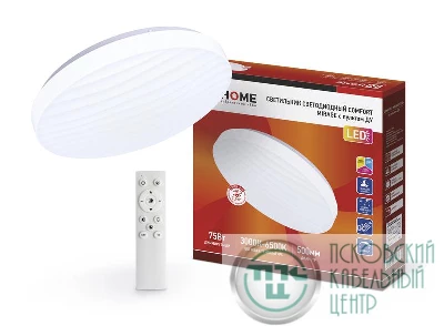 Светильник светодиодный COMFORT MIRAGE 75Вт 230В 3000-6500К 6000лм 500х70мм с пультом ДУ IN HOME 4690612035130