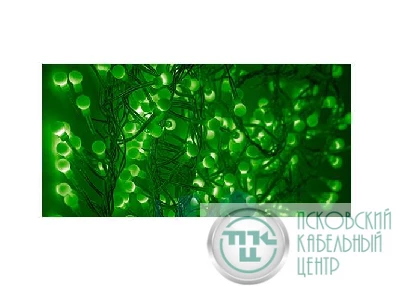 Гирлянда "Мишура LED" 6м 576LED зел. прозр. провод 35Вт 220В IP20 NEON-NIGHT 303-614