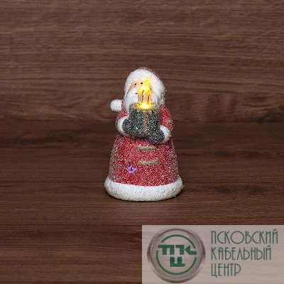 Фигура керамическая "Дед Мороз со свечкой" 7х7х12см NEON-NIGHT 505-008