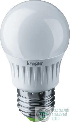 Лампа светодиодная 94 469 NLL-G45-7-230-4K-E27 7Вт шар 4000К нейтр. бел. E27 560лм 176-264В Navigator 94469