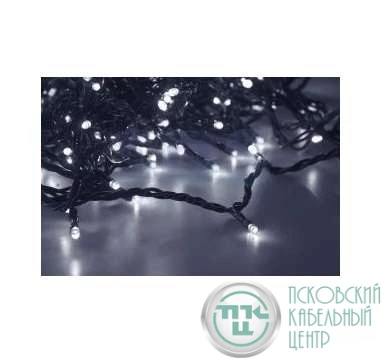 Гирлянда "КЛИП ЛАЙТ" 5 нитей х20м 665LED 40Вт 24В IP54 (с трансф.) мерцающая бел. NEON-NIGHT 323-605