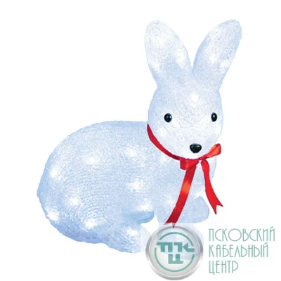 Гирлянда светодиодная "Зайчик" ULD-M2732-040/STA WHITE IP20 RABBIT-1 40LED 27х15х32см IP20 бел. Uniel 11032